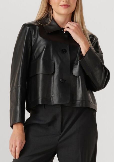 Zwarte MARC CAIN COLLECTION Leren jas ZC 31.06 L03 - large