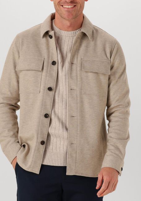 Beige PROFUOMO Overshirt OVERSHIRT CUTAWAY KNITTED - large