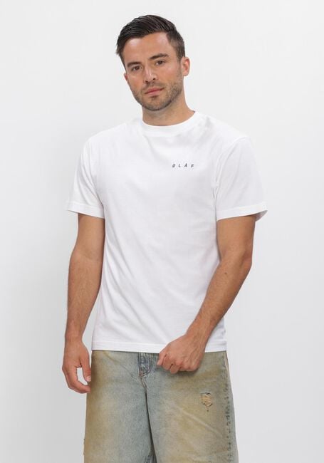 Witte OLAF HUSSEIN T-shirt DOTTED FACE TEES - large