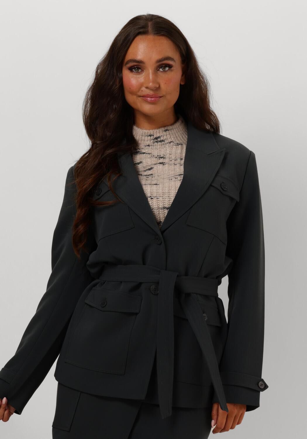 AAIKO Blazer Dames Noa R Pes 345, Maat: L, Kleur: Groen