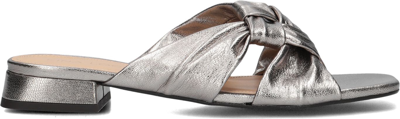 Lina Locchi Slippers
Dames L1399, Maat: 39, Materiaal: Leer, Kleur: Zilver