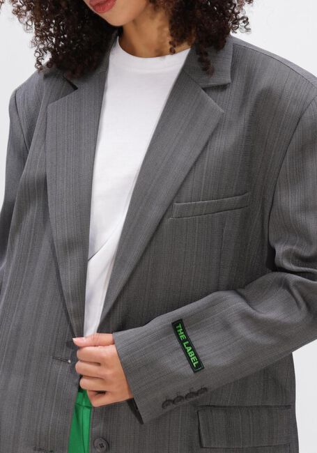 Grijze ALIX THE LABEL Blazer LADIES WOVEN STRUCTURED BLAZER - large