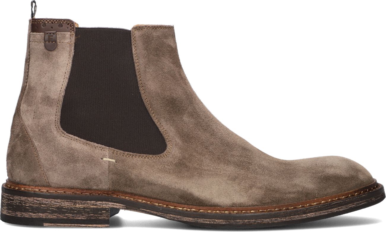 Floris van Bommel Chelsea Boots Heren Sfm-60048, Maat: 41⅓, Materiaal: Suède, Kleur: Taupe