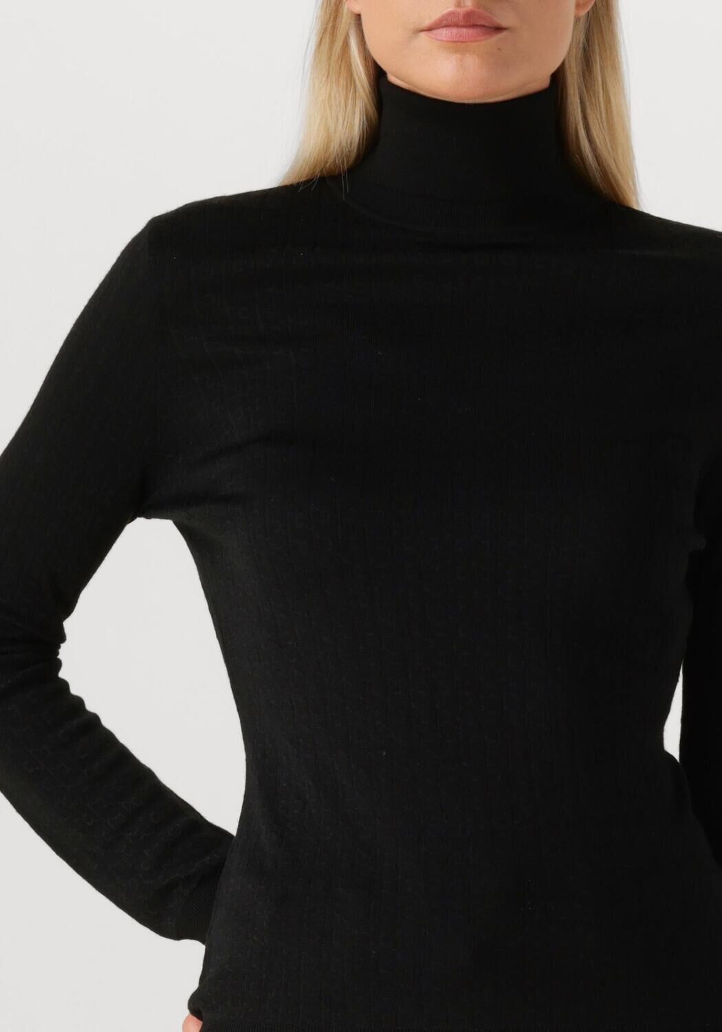 Zwarte ELISABETTA FRANCHI Trui KNITTED SWEATER - large