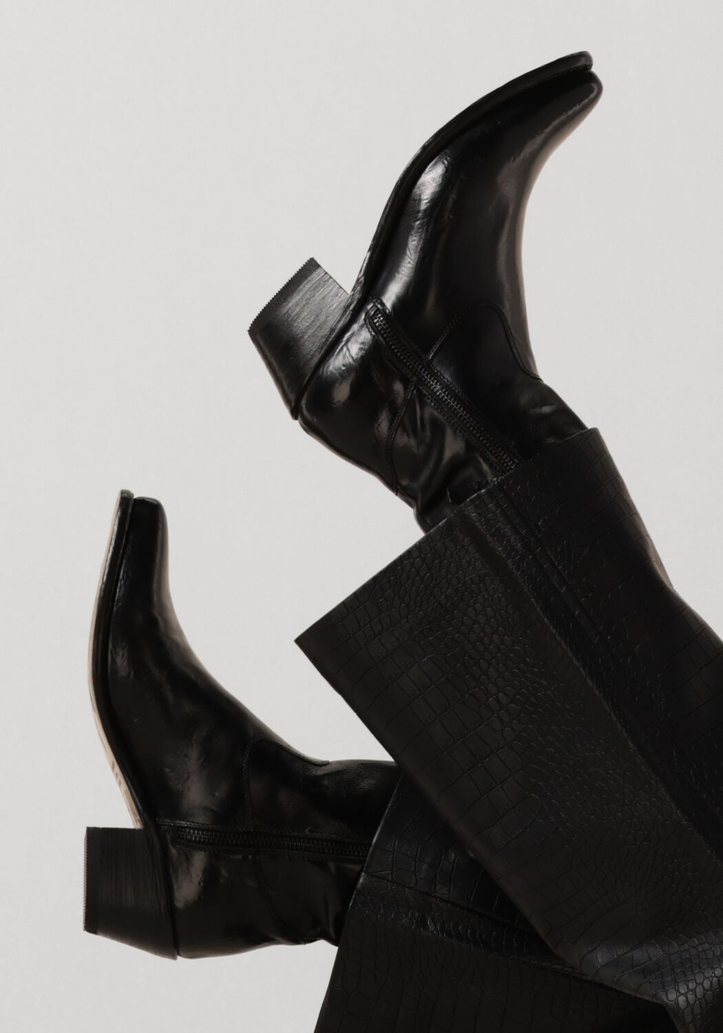 zwarte cordwainer enkellaarsjes 40027