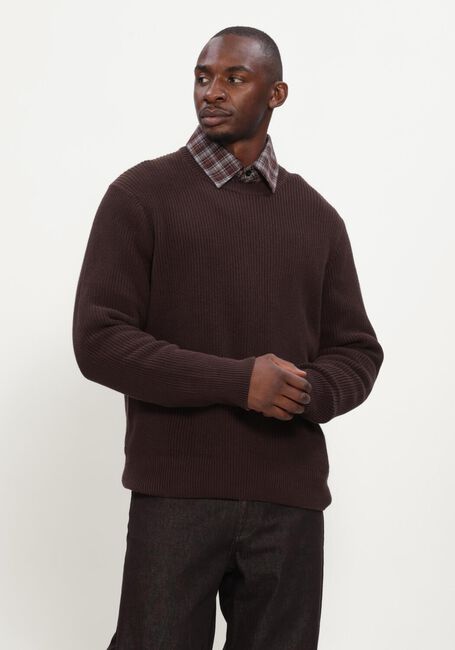 Bruine LES DEUX Trui RIB CREWNECK KNIT - large