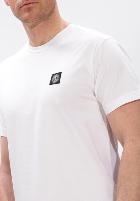 Witte STONE ISLAND T-shirt SS T-SHIRT S0013 - large