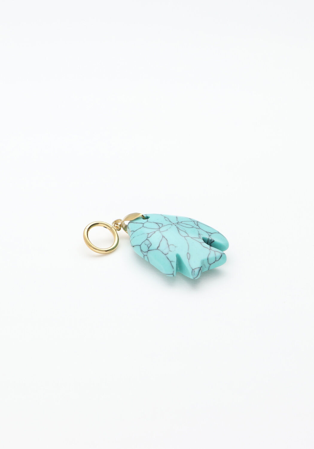 Petrol BONNIE STUDIOS Oorbellen BLUE FISH PENDANT - large