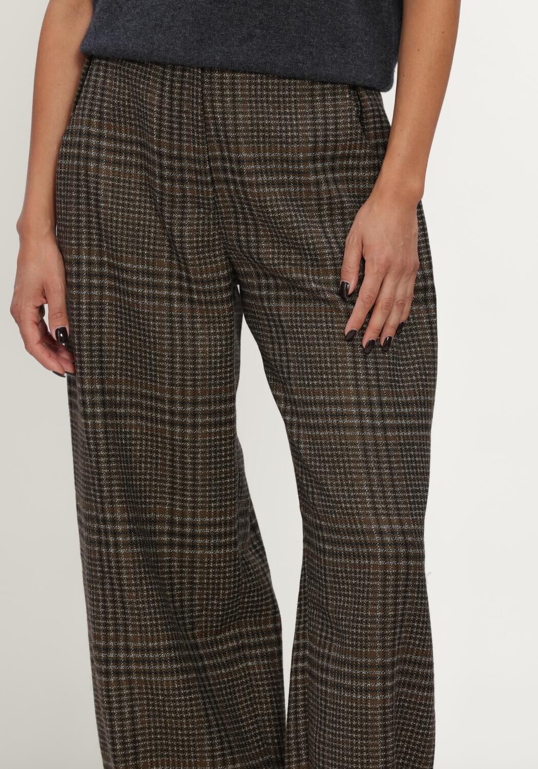 Bruine MARGAUX LONNBERG Wijde broek ANTHON PANTALON - large
