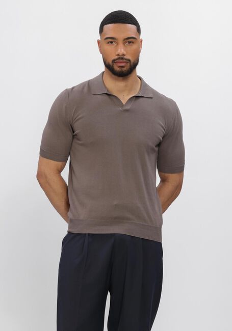 Bruine GRAN SASSO Polo TENNIS S/SLV SKIPPER - large