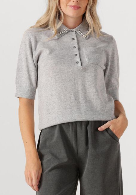 Lichtgrijze JANICE Sweater REBEL - large