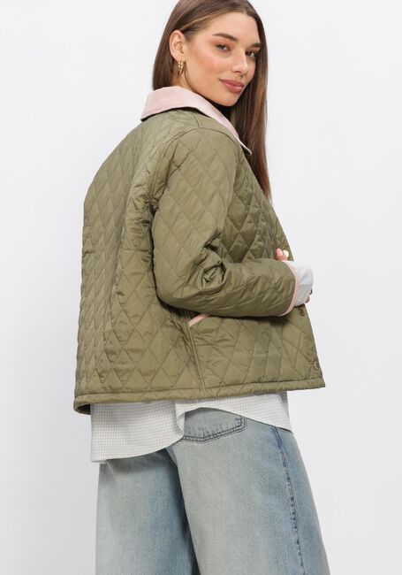 Groene BARBOUR Gewatteerde jas ICONS CROPPED LEDDESDALE QUILTED JACKET - large