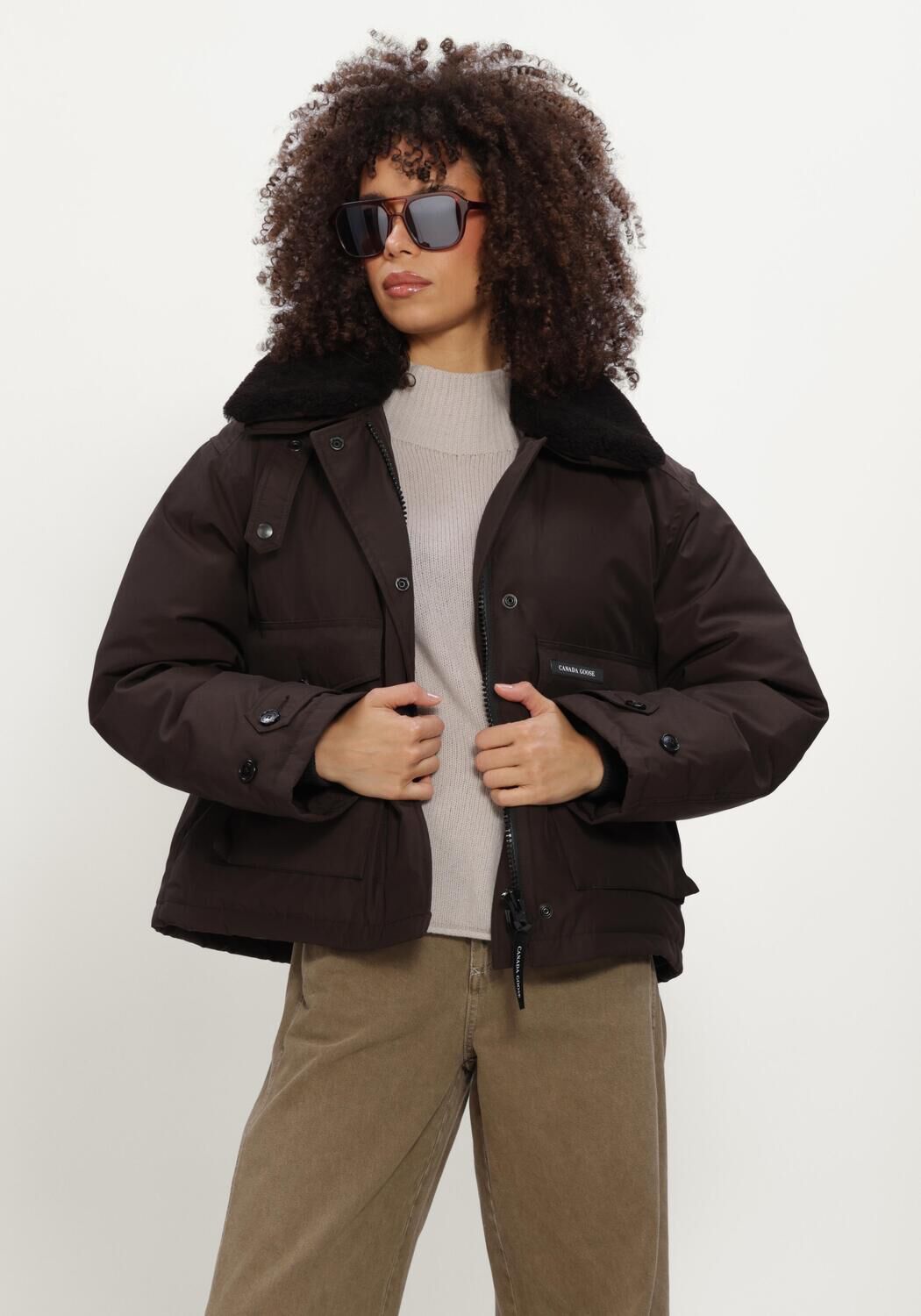 Bruine CANADA GOOSE Winterjassen SCOUT JACKET - large