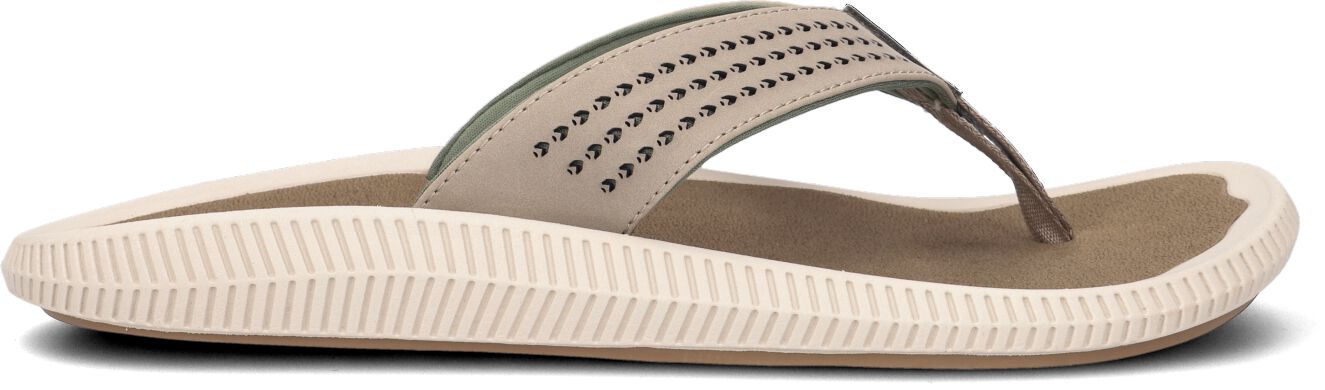 Olukai Teenslippers Heren Ulele, Maat: 45, Materiaal: Textiel, Kleur: Bruin