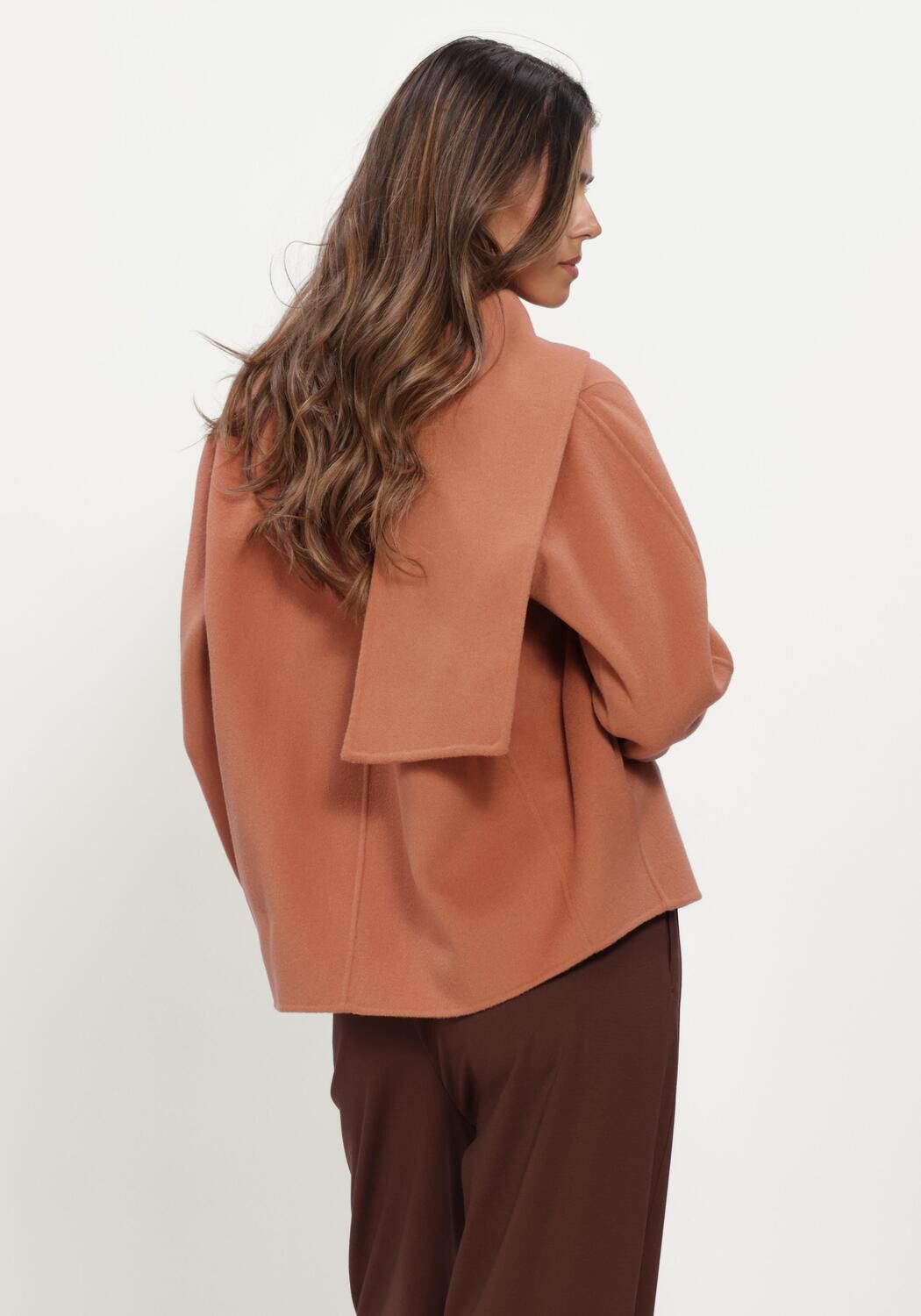 Camel LUISA CERANO Jack DOUBLEFACE-JACKE MIT SCHAL - large