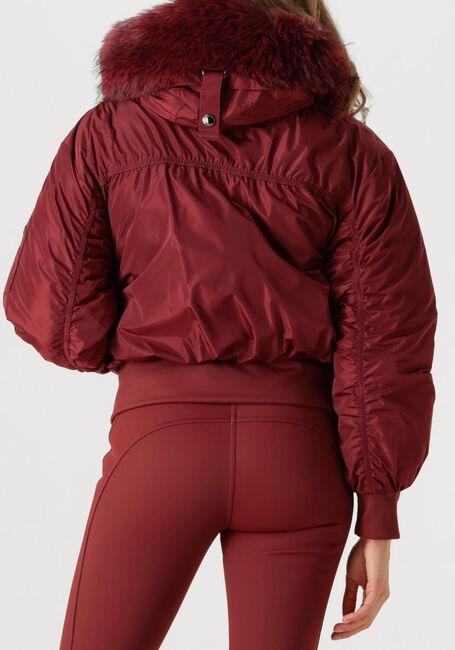 Rode GOLDBERGH Gewatteerde jas JEANNE SKI JACKET FAUX BORDER - large