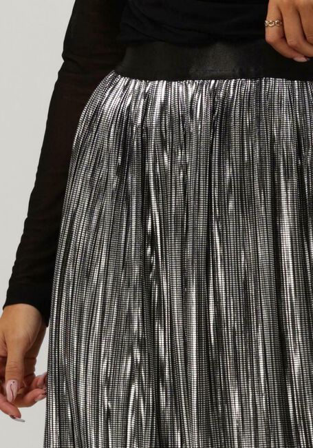 Zilveren CO'COUTURE Maxirok RILEY METAL PLISSE SKIRT - large