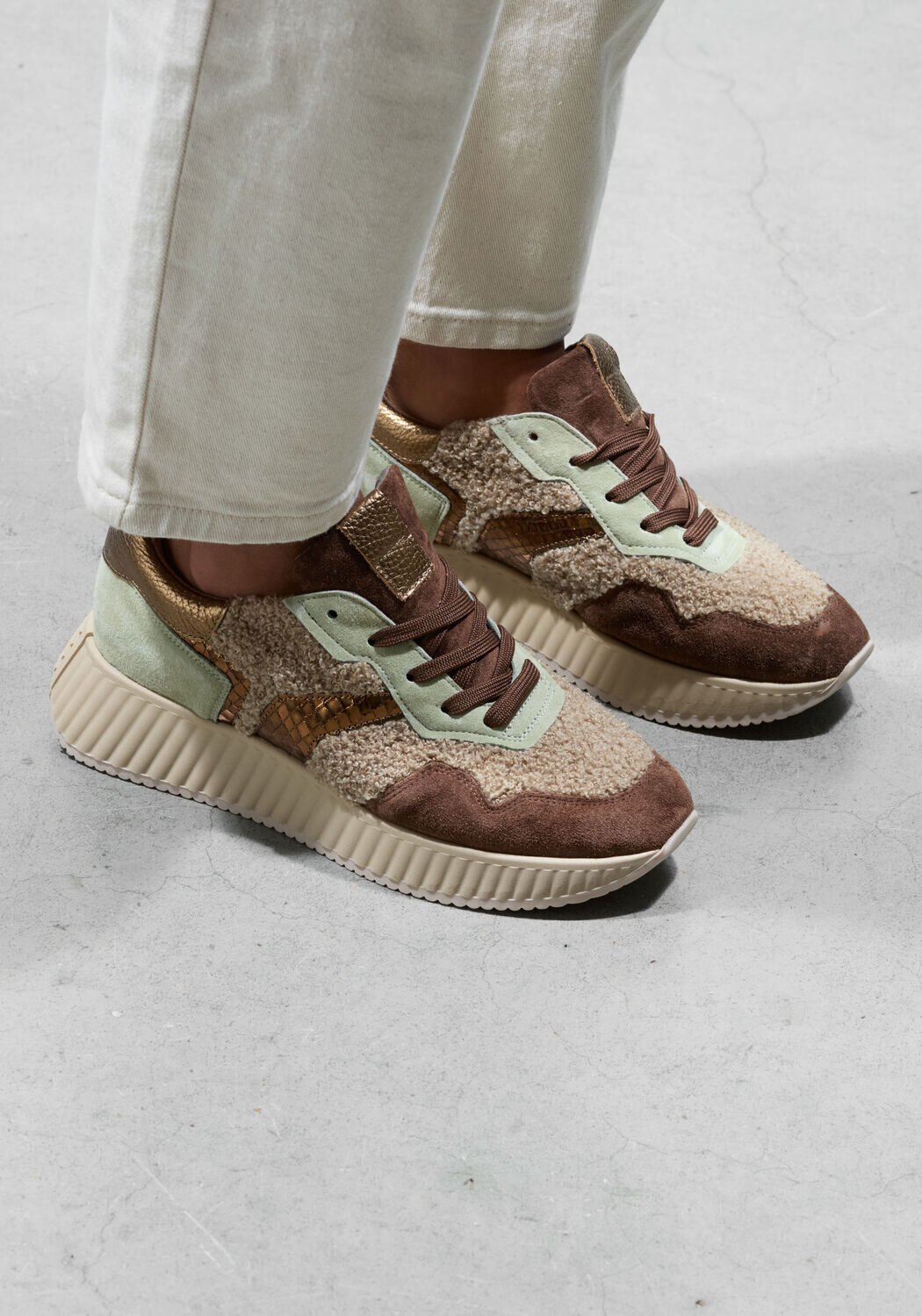 Bruine SOFTWAVES Lage sneakers 8.95.05 - medium