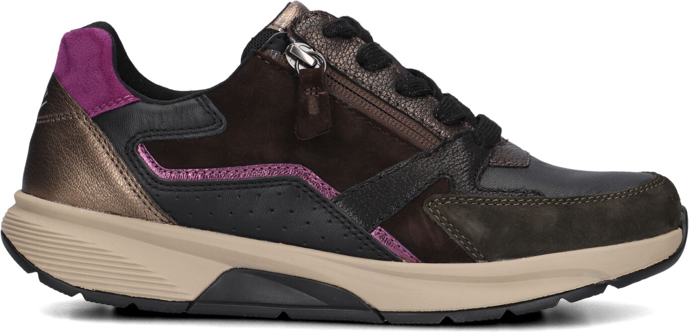 Gabor Lage Sneakers Dames 878.1, Maat: 38, Materiaal: Suède, Kleur: Zwart