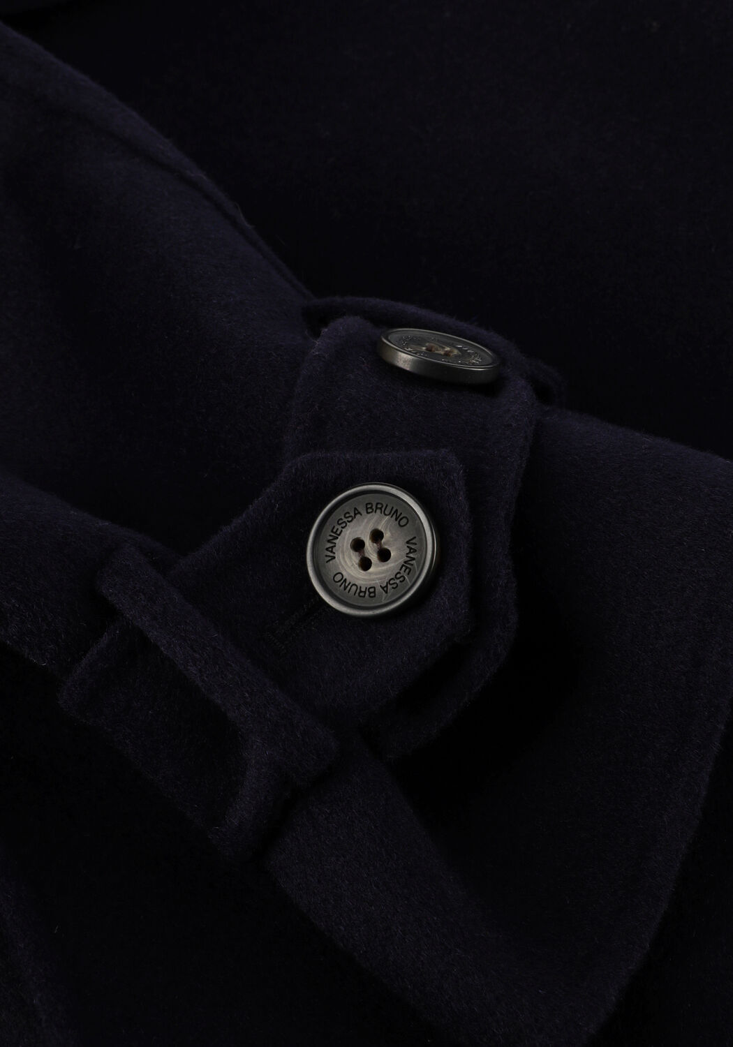 Donkerblauwe VANESSA BRUNO Mantel FARO - large