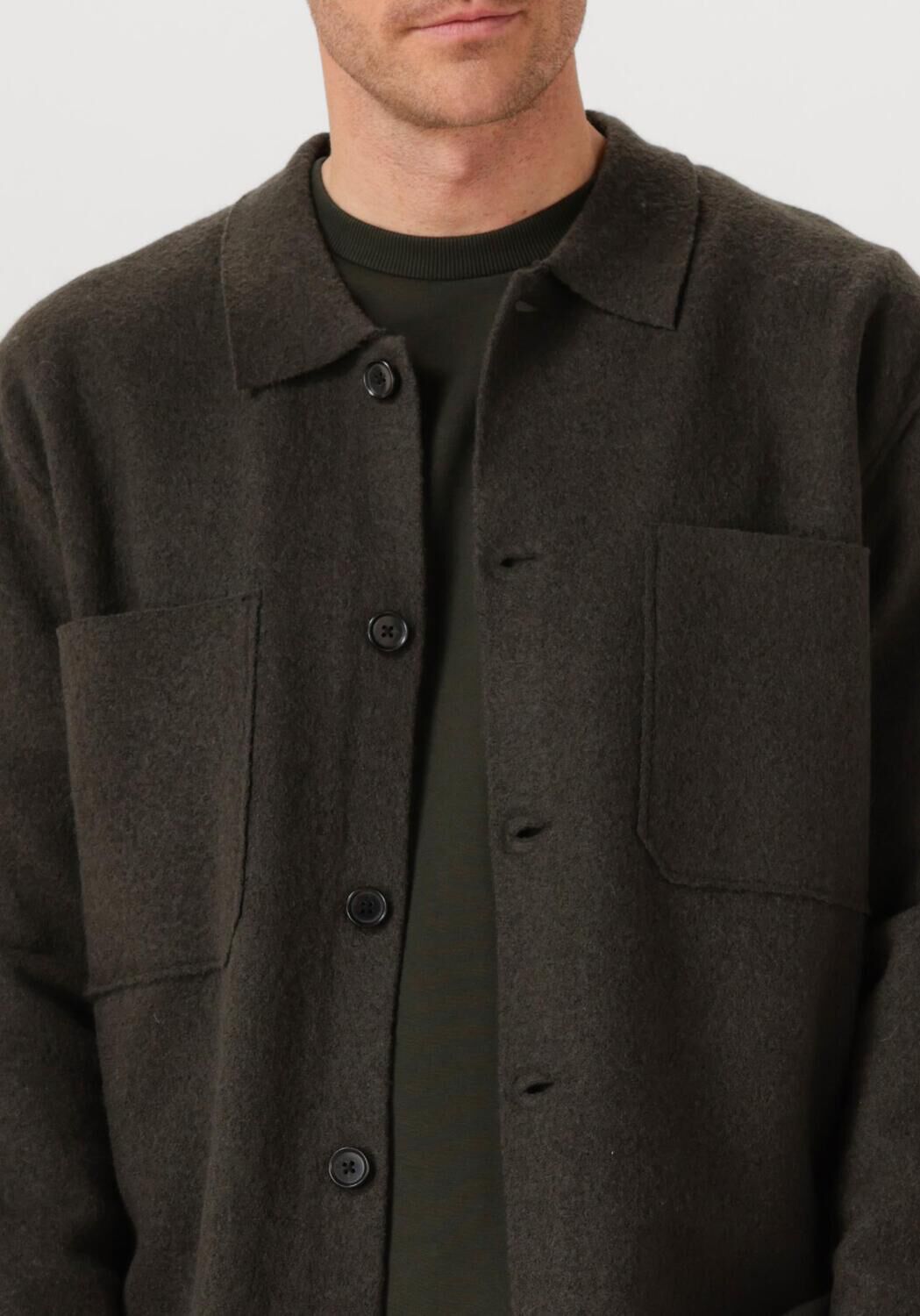 Donkergroene NN.07 Vest JONAS 6398 - large