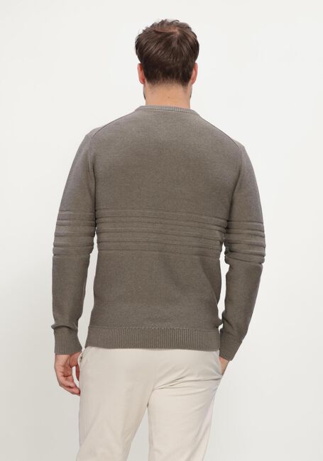 Groene GENTILUOMO Trui ROUND NECK LS - large