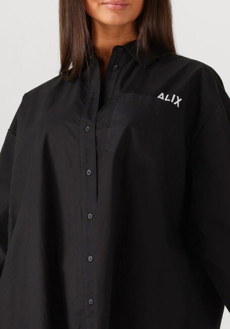 Zwarte ALIX THE LABEL Blouses LADIES WOVEN OVERSIZED POPLIN BLOUSE - large