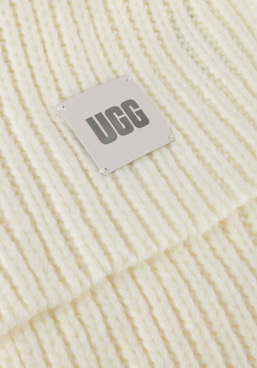 Witte UGG Sjaal CHUNKY RIB KNIT SCARF - large