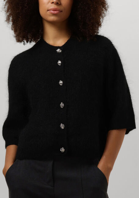 Zwarte SECOND FEMALE Vest ANDRIA KNIT CARDIGAN - large