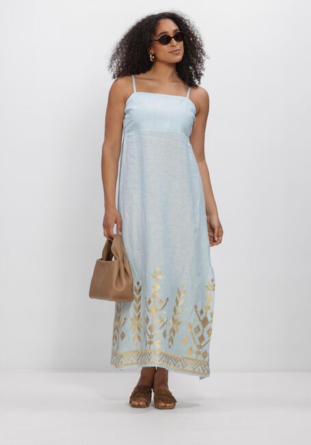 Lichtblauwe GREEK ARCHAIC KORI Maxi jurk S26K-2043211 - large