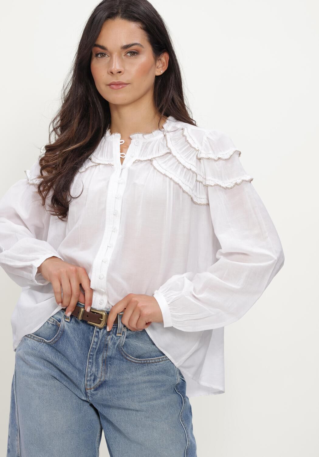 Witte ISABEL MARANT Blouses CHRISTA-GA 25AHT0681FB - large
