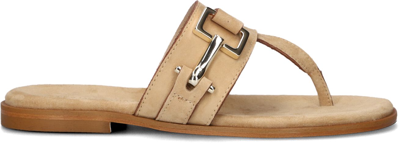 Stefano Lauran Teenslippers Dames Sue Teenslipper, Maat: 40, Materiaal: Suède, Kleur: Beige