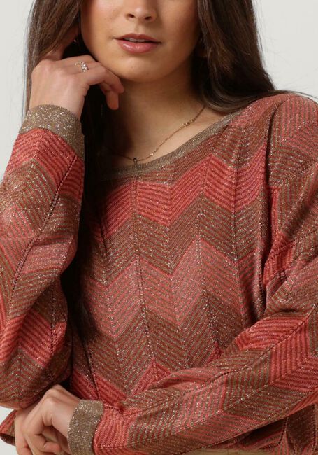 Koraal SUMMUM Trui BOAT NECK SWEATER SHIMMERING LUREX KNIT - large