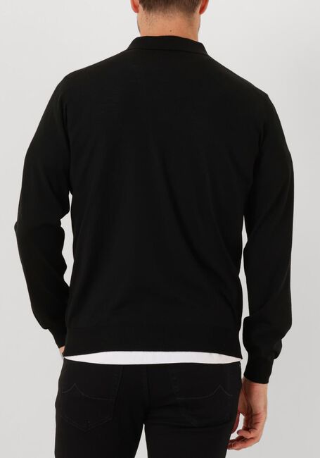 Zwarte FILIPPO DE LAURENTIIS Trui POLO ZIP ML R MERINO - large