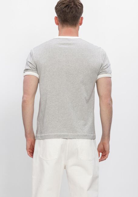 Grijze AMI PARIS T-shirt SHORT SLEEVES CLASSIC FIT TEESHIRT WITH AMI PARIS KNITTED PATCH - large