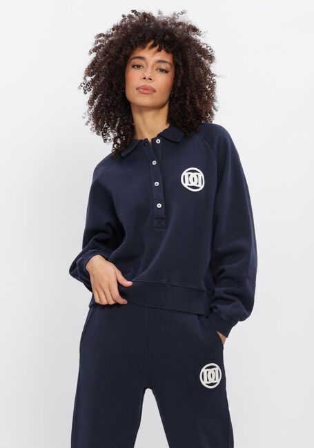 Donkerblauwe DEBLON SPORTS Sweater LOTTE SWEATER - large