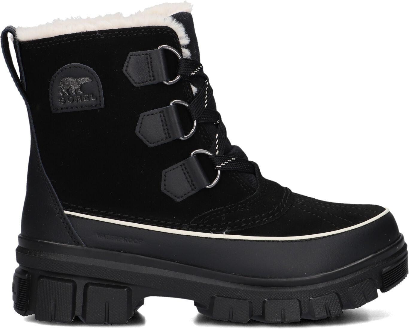Sorel Snowboots Dames Torino V Wp, Maat: 40,5, Materiaal: Suède, Kleur: Zwart