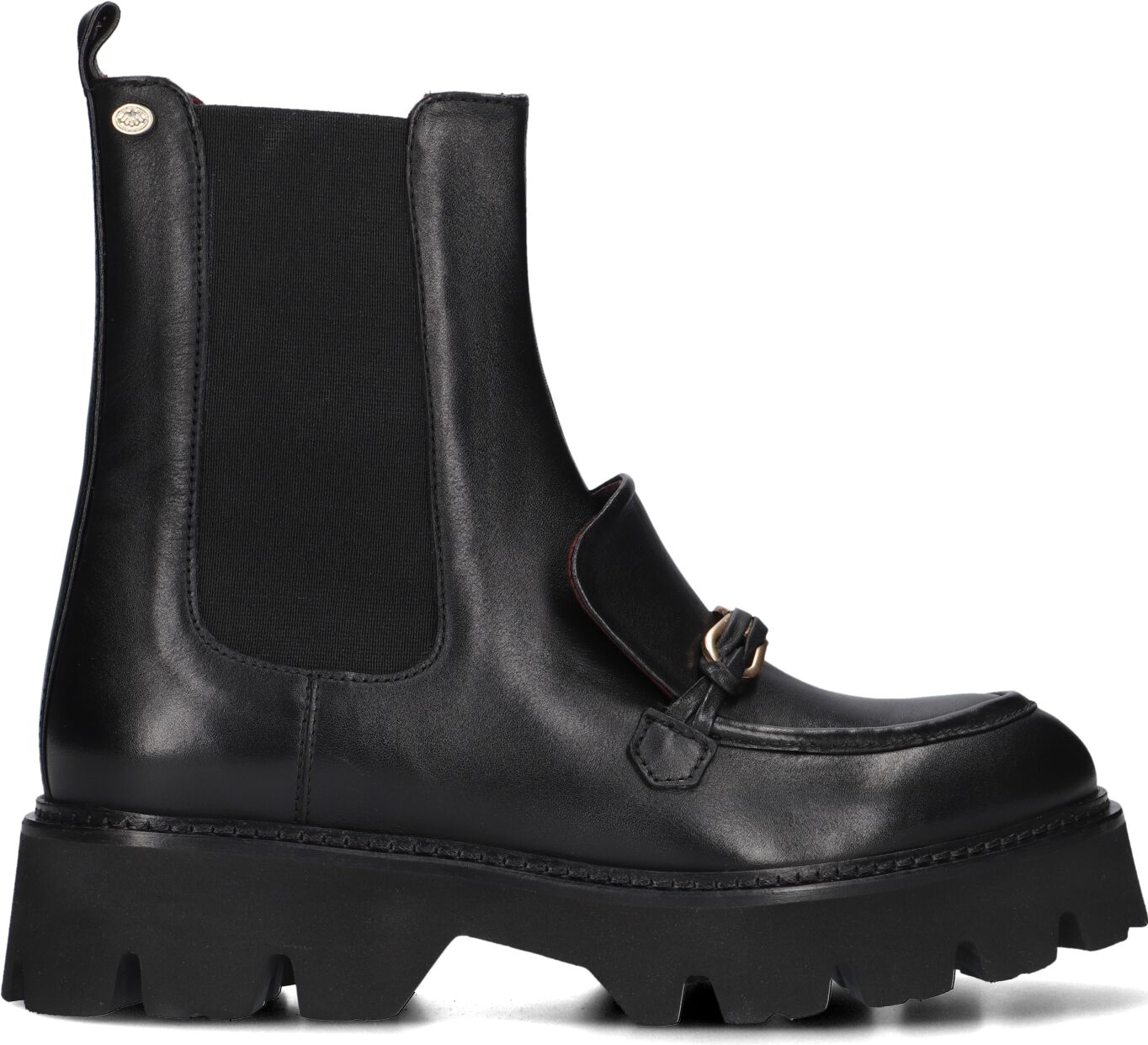 Fred de la Bretoniere Enkelboots Dames Pally Dali, Maat: 39, Materiaal: Leer, Kleur: Zwart