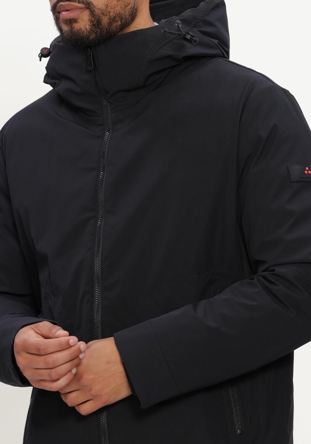 Zwarte PEUTEREY Gewatteerde jas LOGE SRTR GRS 02 - large