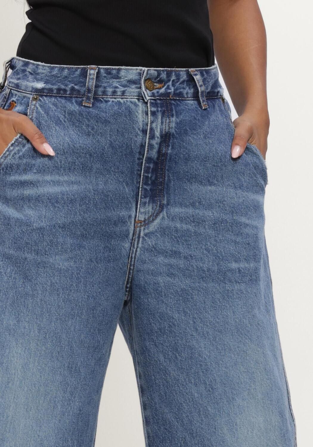 Blauwe LOIS JEANS Wijde broek DALI CHINO - large