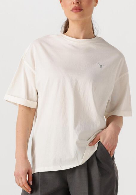 Witte ALIX THE LABEL T-shirt LADIES KNITTED ADVENTURE T-SHIRT - large
