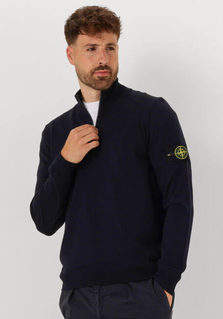 Zwarte STONE ISLAND Trui LS POLO - large