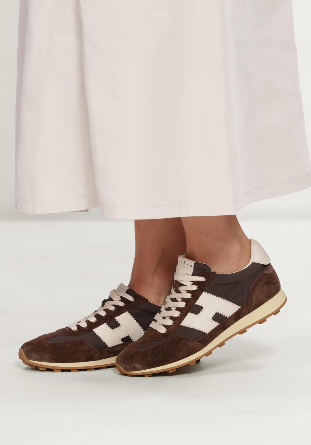 Bruine HOGAN Lage sneakers H727 ALLACCIATO H - large