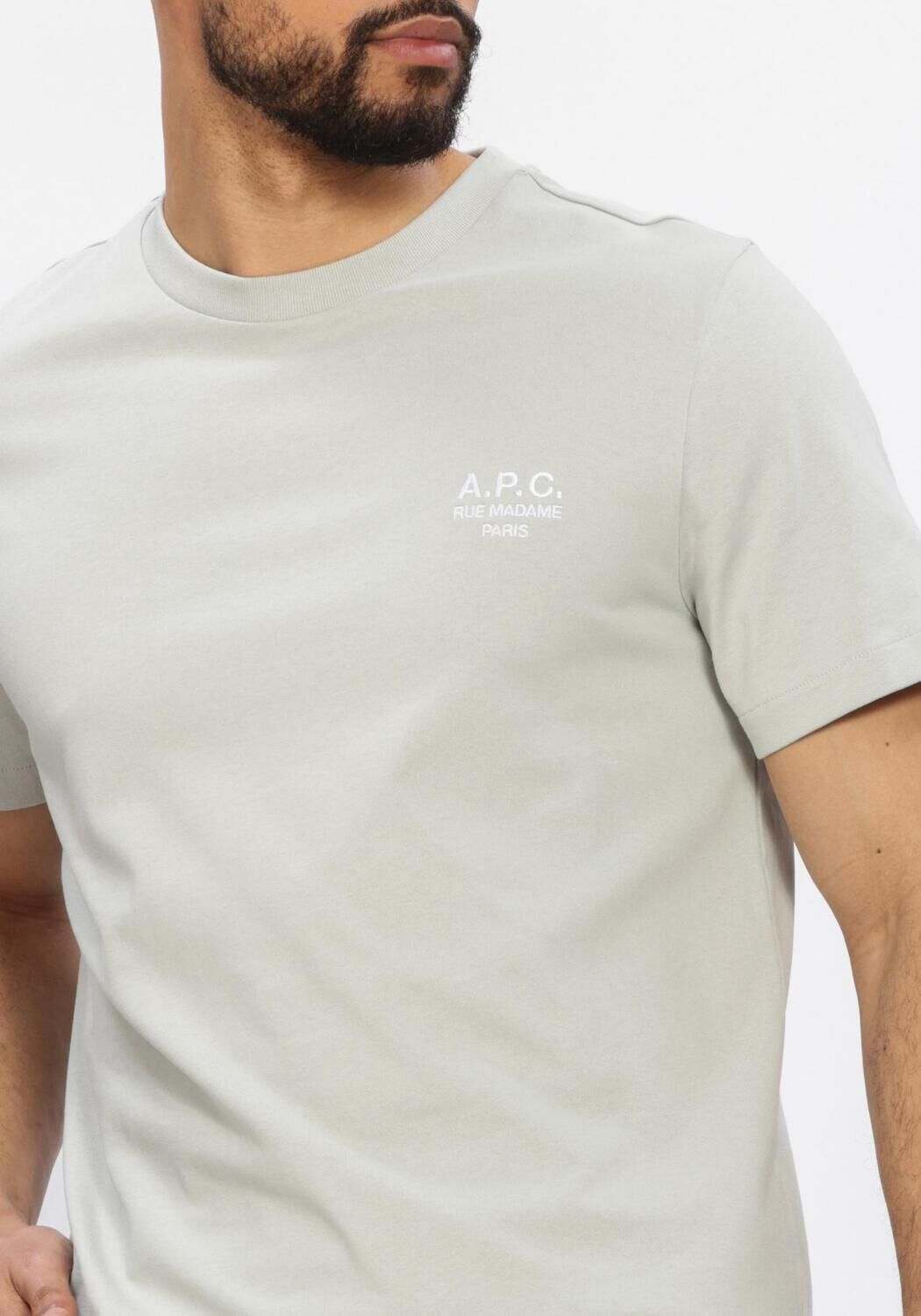 Blauwe APC T-shirt T-SHIRT STANDARD RUE MADAME - large