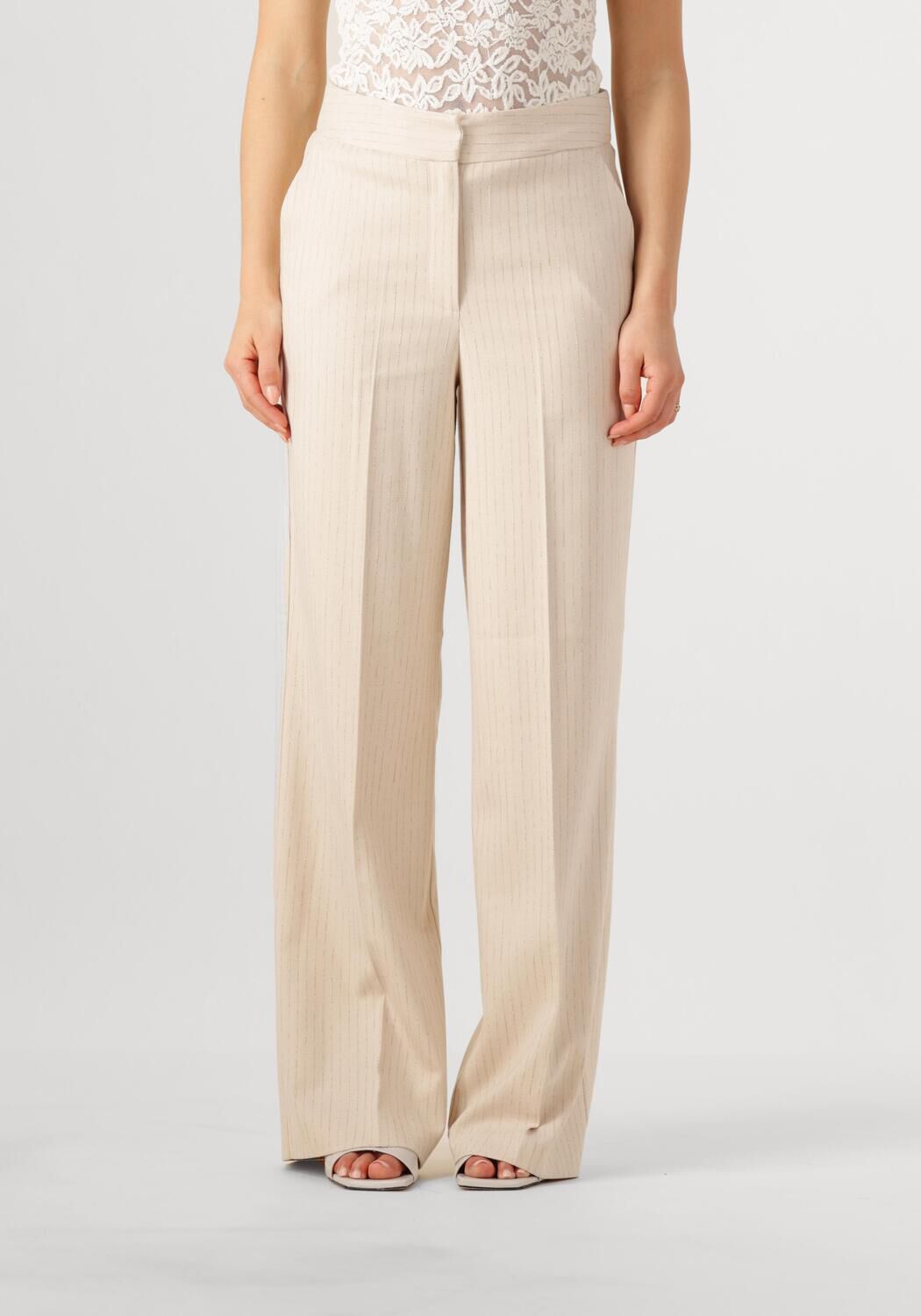 AAIKO Broek
Dames Sonja Stripe Vis 526, Maat: L, Kleur: Beige