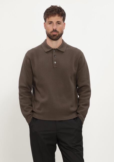 Donkergroene WAHTS Polo CRAWFORD COTTON MERINO - large