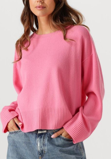 Roze CLOSED Trui CREW NECK WIDE SLEEVE - large
