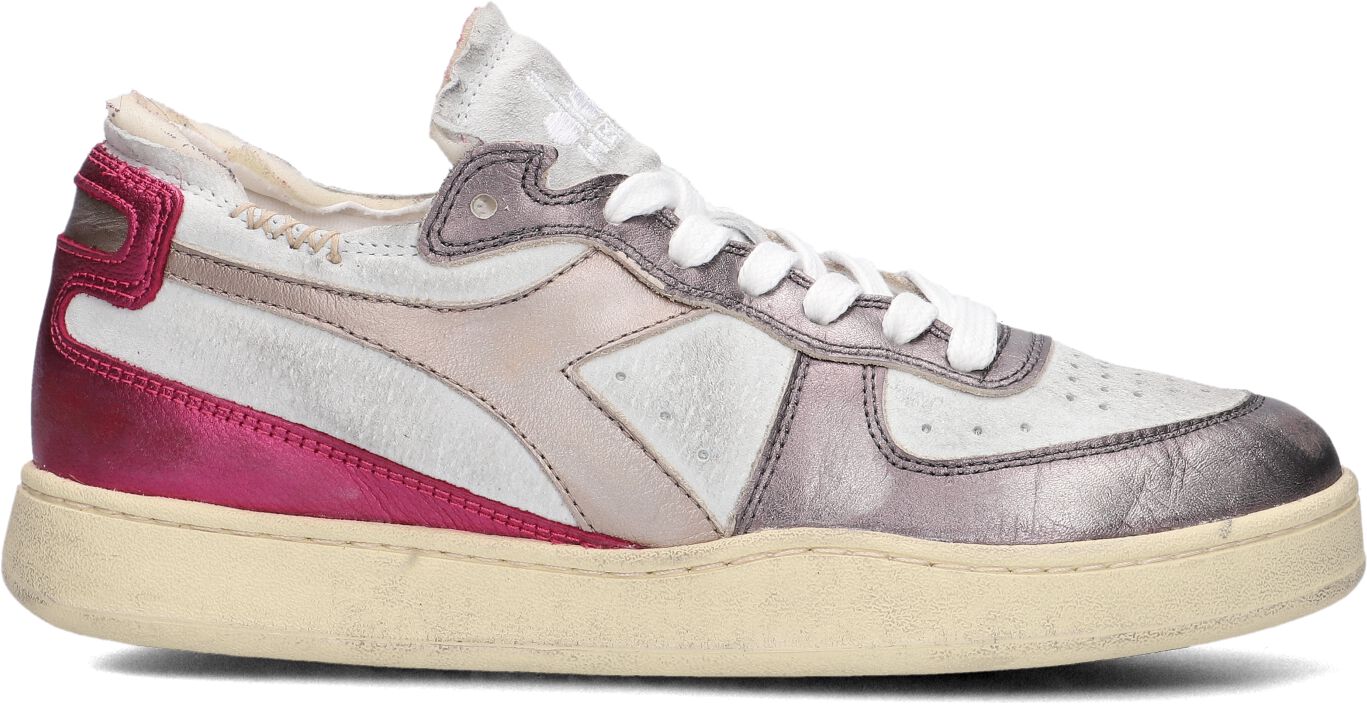 Diadora Lage Sneakers Dames Mi Met Bas Rowc, Maat: 37, Materiaal: Leer, Kleur: Wit