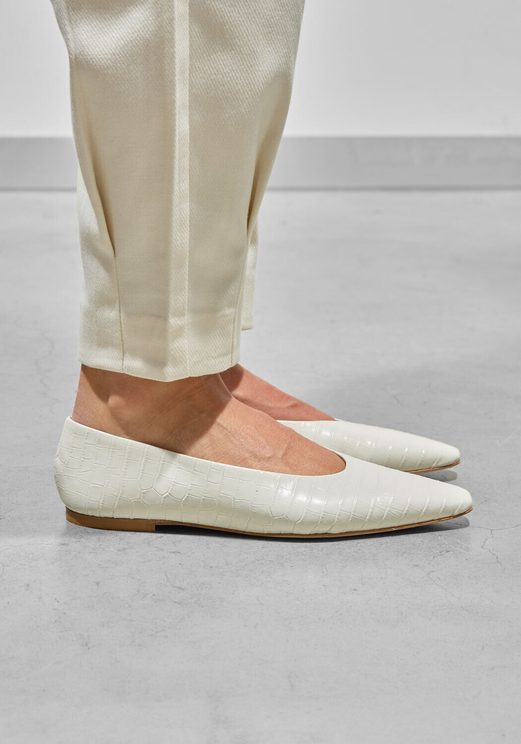 Witte ODARE Ballerina's BILBAO - medium