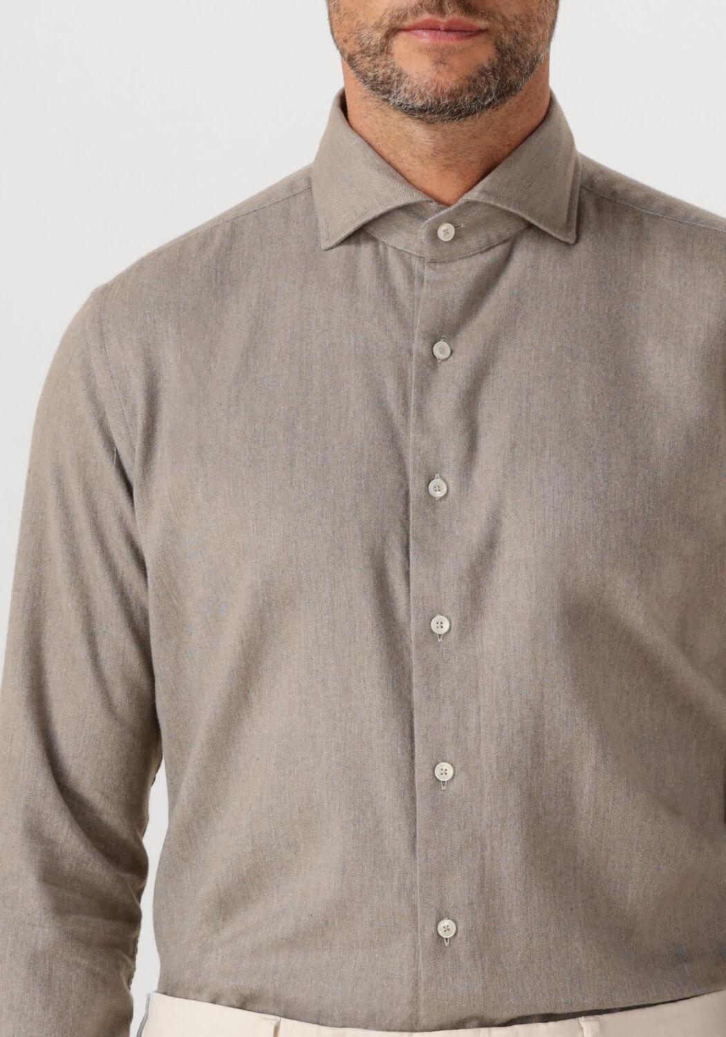 Taupe XACUS Casual overhemd 91148 721ML - large